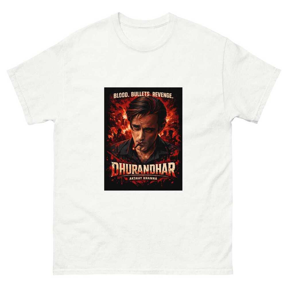 Dhurandhar Movie White T Shirt